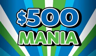 $500 MANIA $10 scratch ticket