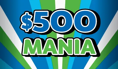 $500 MANIA $10 Massachusetts scratch-off ticket