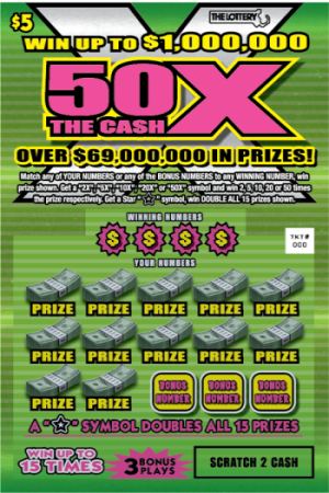 50 X The Cash 2021 | Games | Massachusetts Lottery