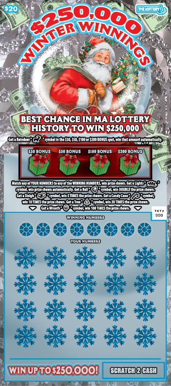 $250,000 WINTER WINNINGS ticket