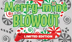 MERRY-MINT BLOWOUT $10 scratch-off ticket