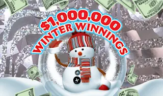 $1,000,000 WINTER WINNINGS $5 scratch ticket