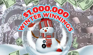 $1,000,000 WINTER WINNINGS $5 Massachusetts scratch-off ticket