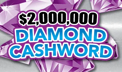$2,000,000 DIAMOND CASHWORD $10 Massachusetts scratch-off ticket