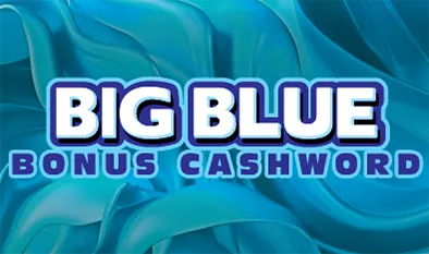 BIG BLUE BONUS CASHWORD 2026 $5 Massachusetts scratch-off ticket