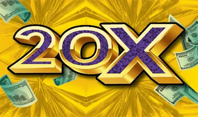 20X $2 Massachusetts scratch-off ticket
