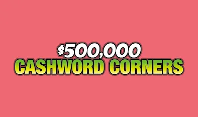 $500,000 CASHWORD CORNERS 2023 $5 Massachusetts scratch-off ticket