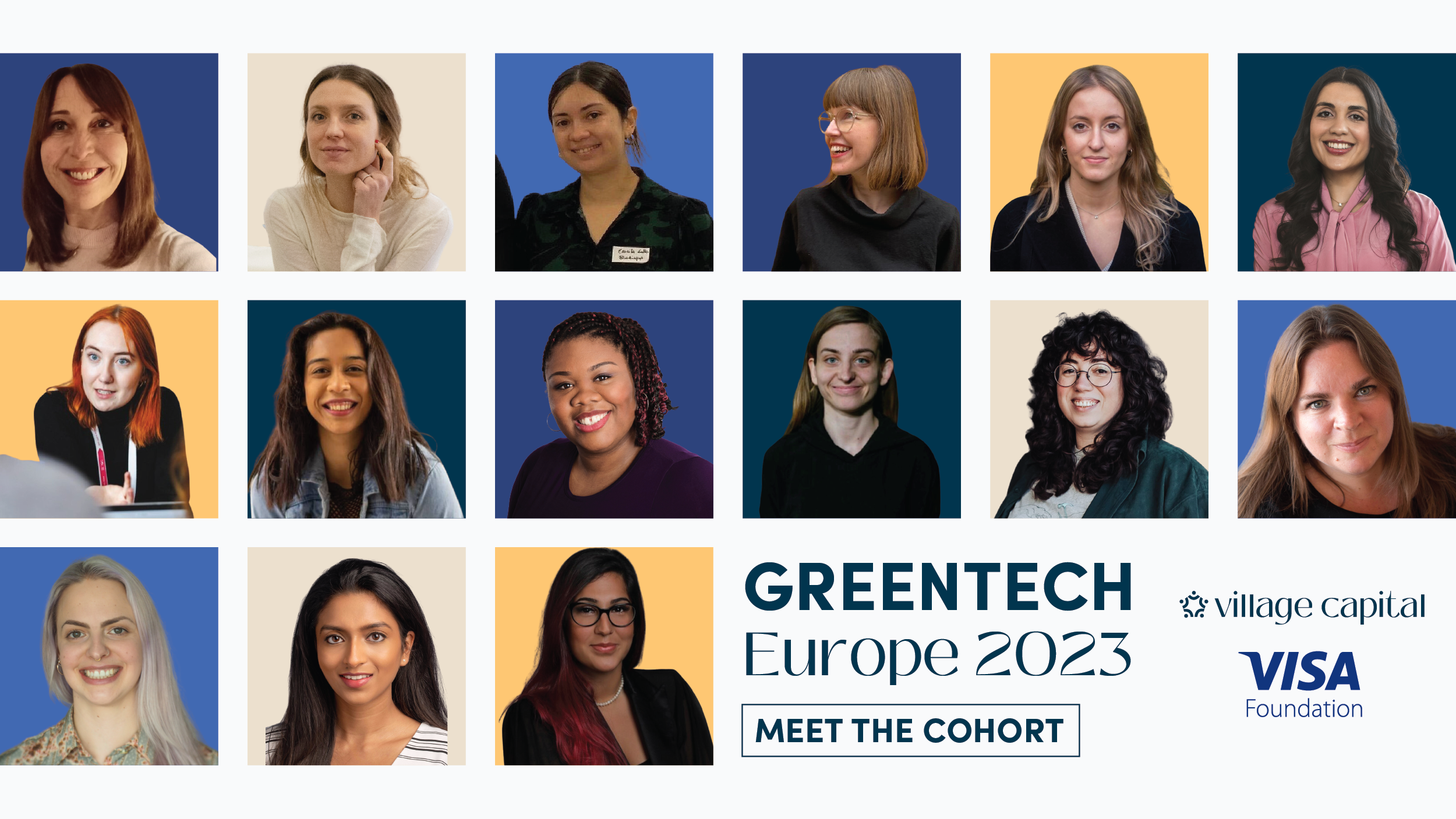 Greentech Europe 2023 Cohort Announcement Portraits