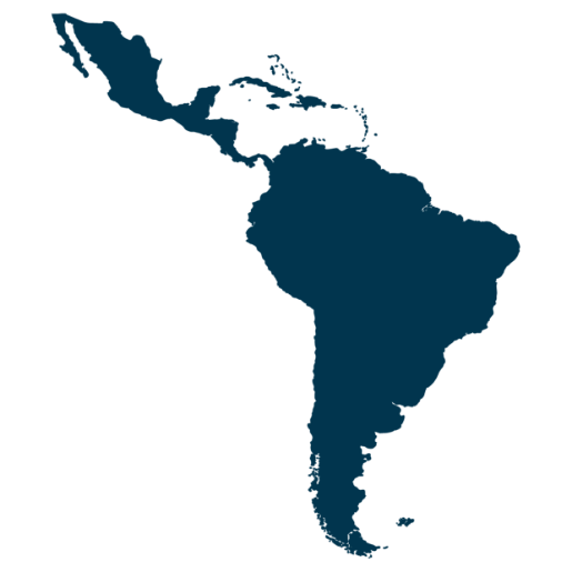 Latin America Continent Map