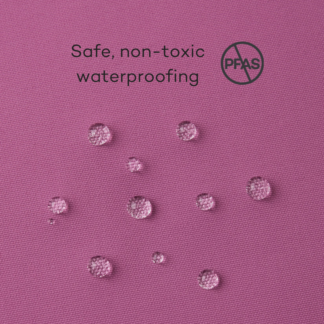 Collection Highlight - No PFAs safe, non-toxic waterproofing - Slotted Section - Graphic