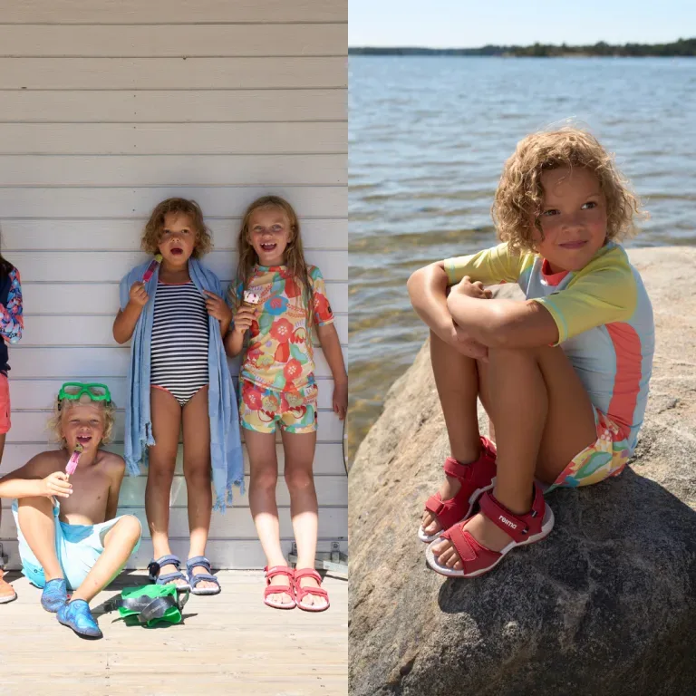 kids-wearing-reima-kids-sandals-and-marine-shoes-outside