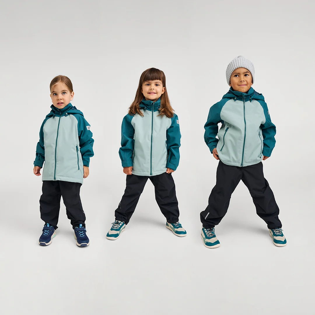 NA Collection Highlights - Jackets -  3 kids wearing Soutu jacket and Kaura pants