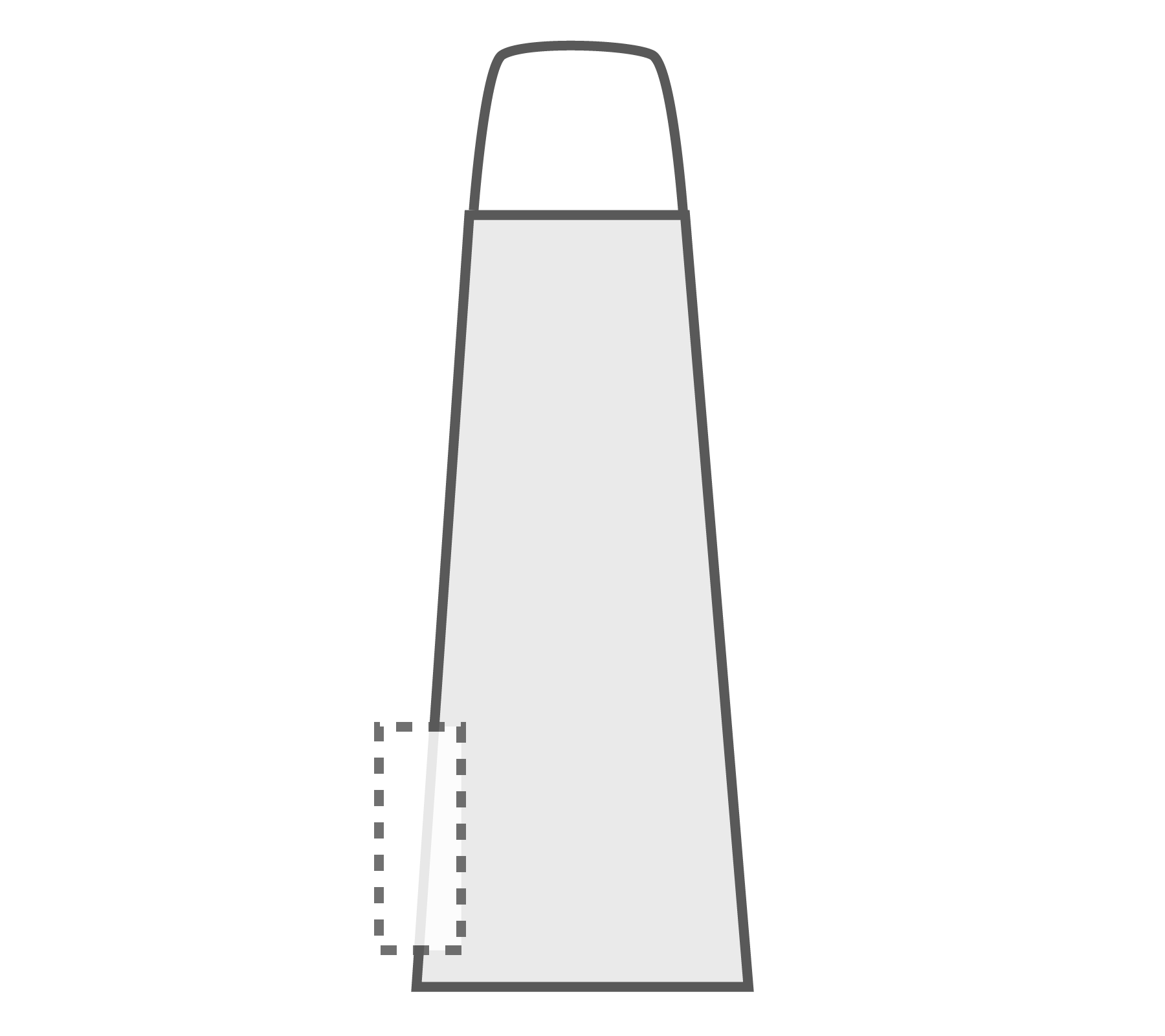 Rechterzijde (10 x 25 cm)