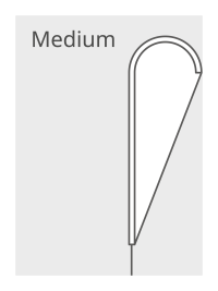 Dropflag medium (87 x 245 cm)