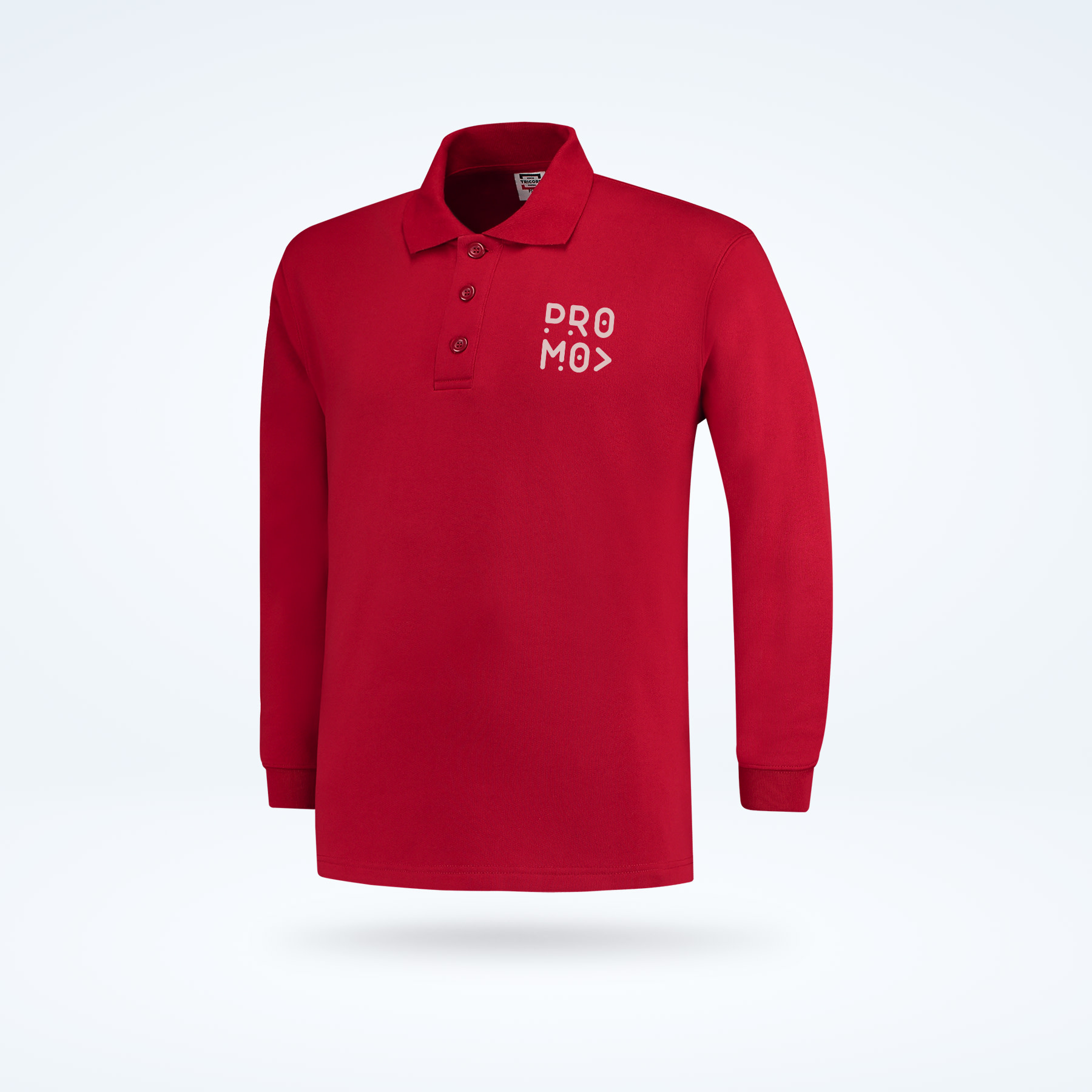 Werktrui polo-front-rood