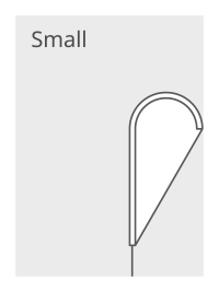 Dropflag small (87 x 190 cm)