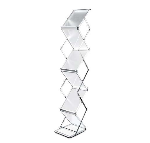 Brochurehouder zigzag kunststof