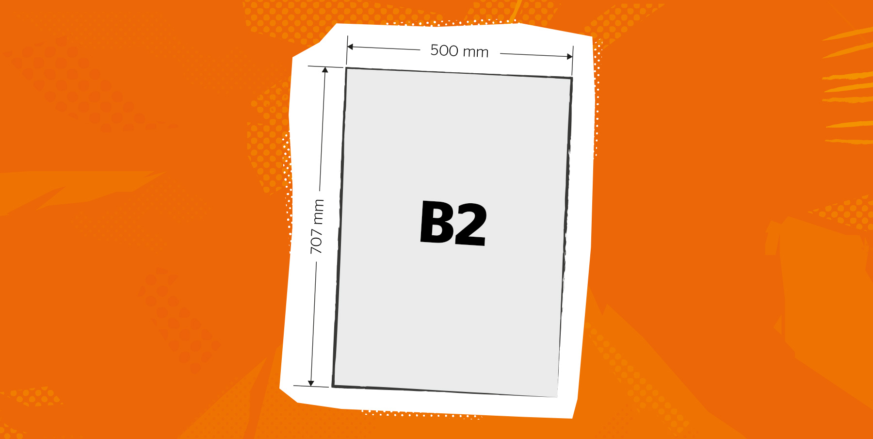 Hoe groot is het B1 papierformaat?