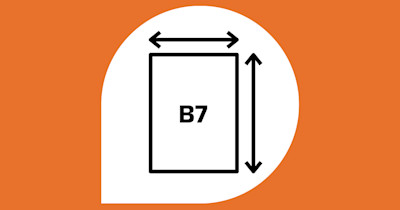 B7 formaat in cm, mm & inches | Drukwerkdeal