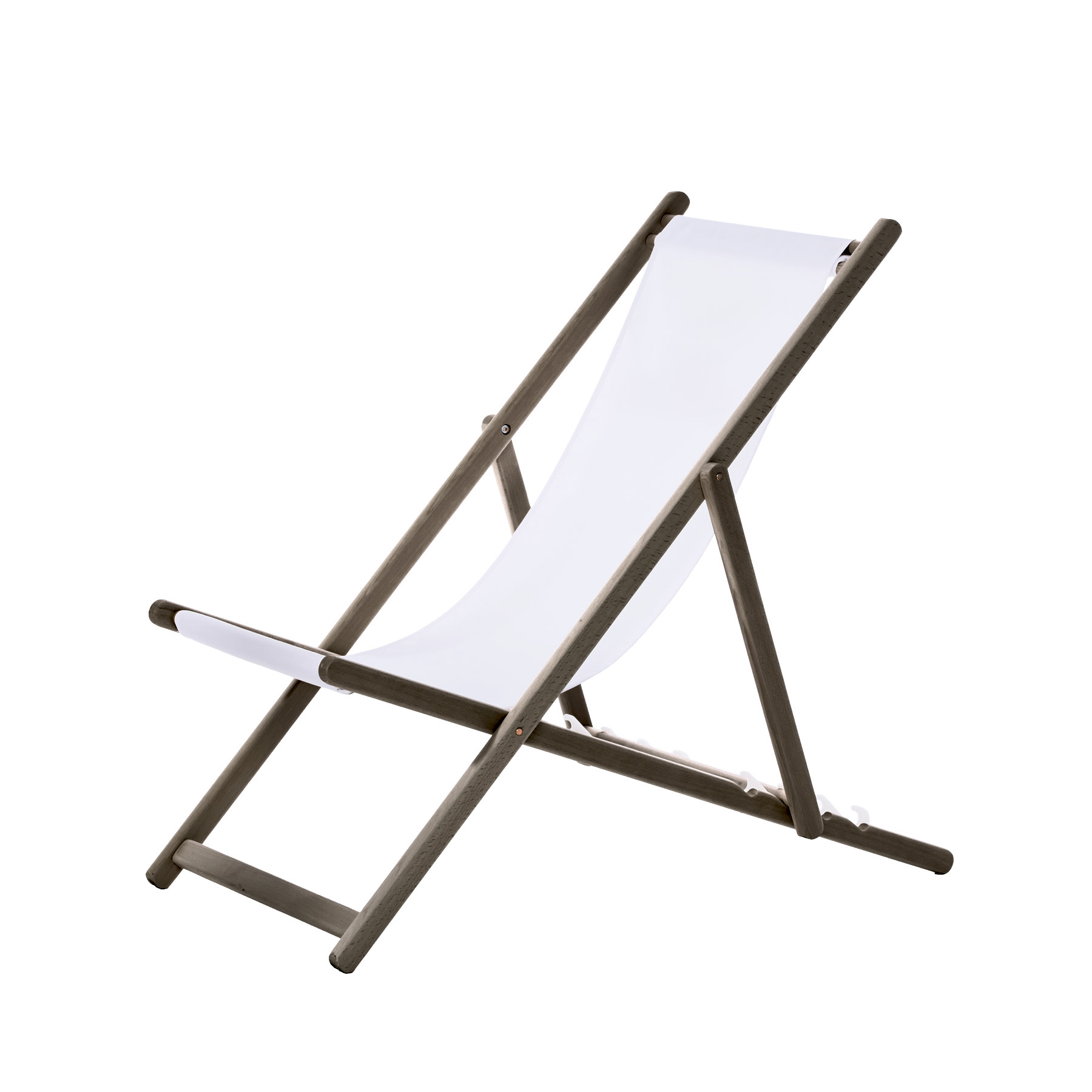 Strandstoel-wit-Donkerhout