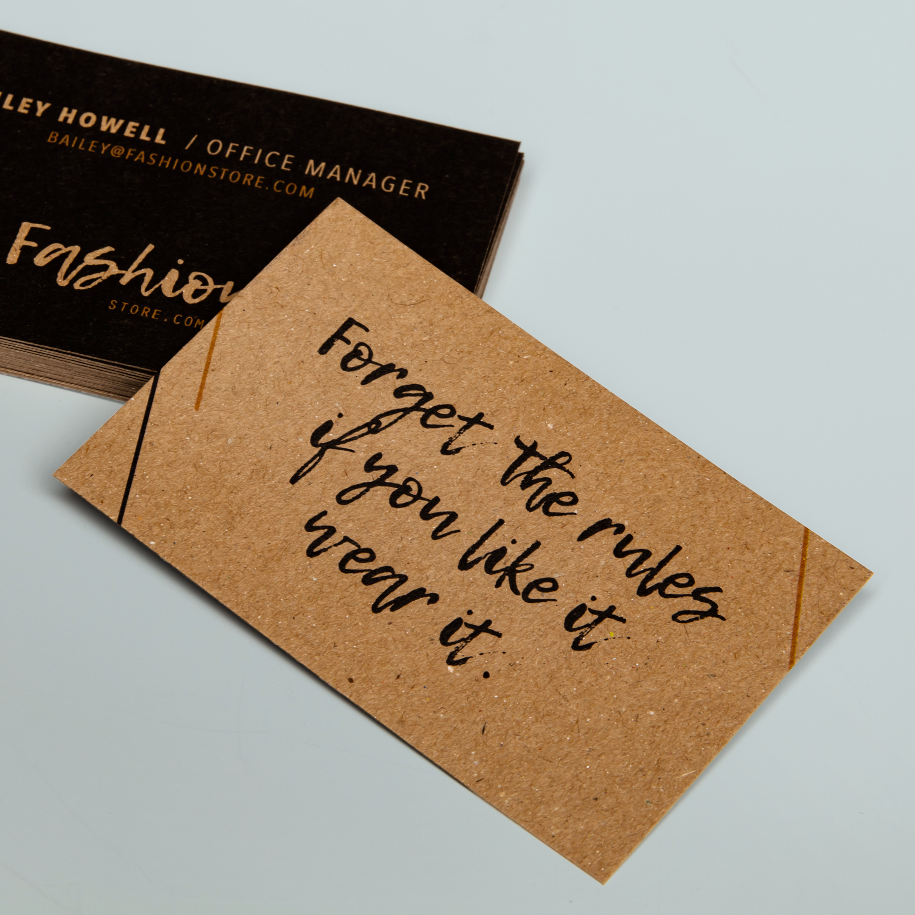 Luxe vistekaartjes Kraft