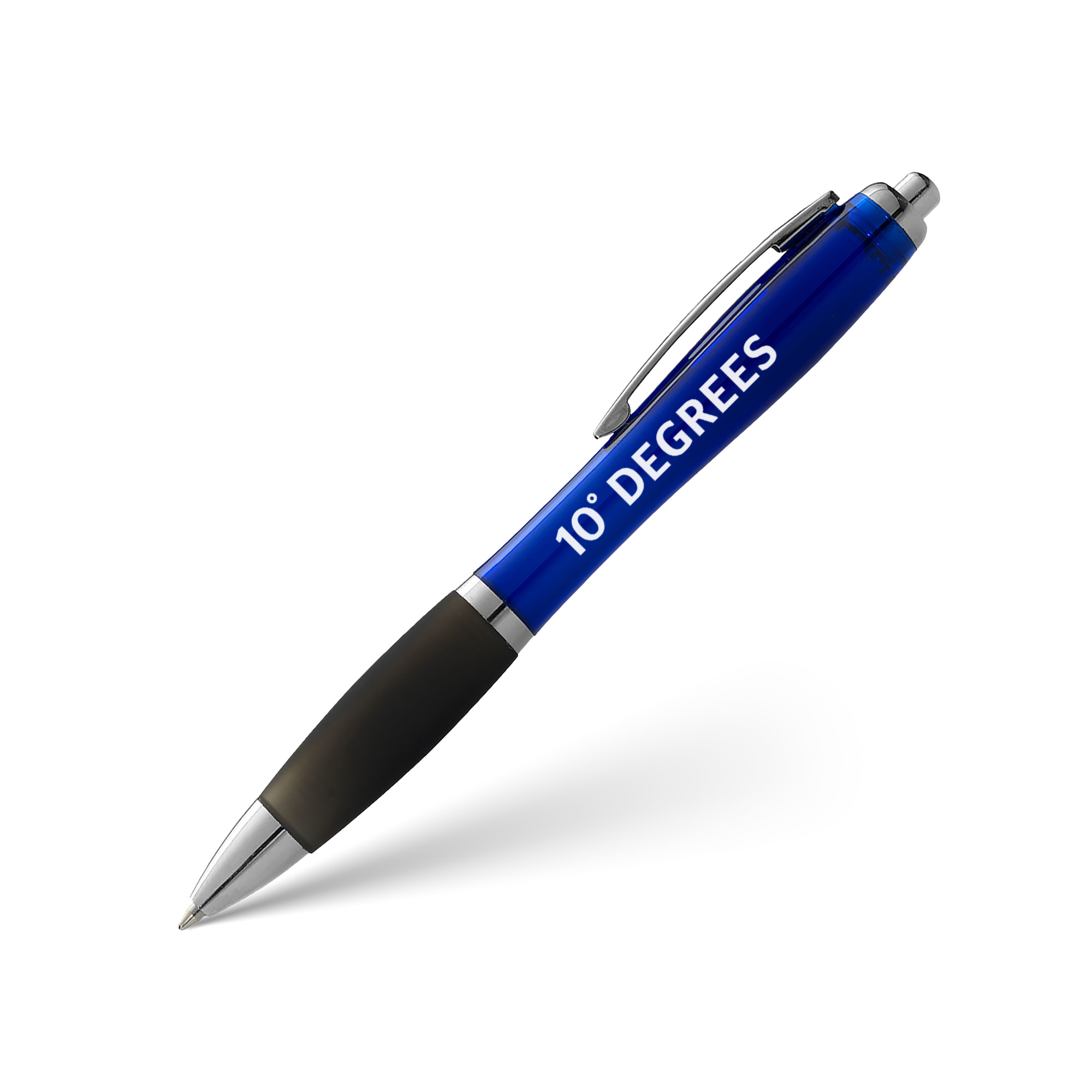 Foer gekleurde pen met zwarte grip