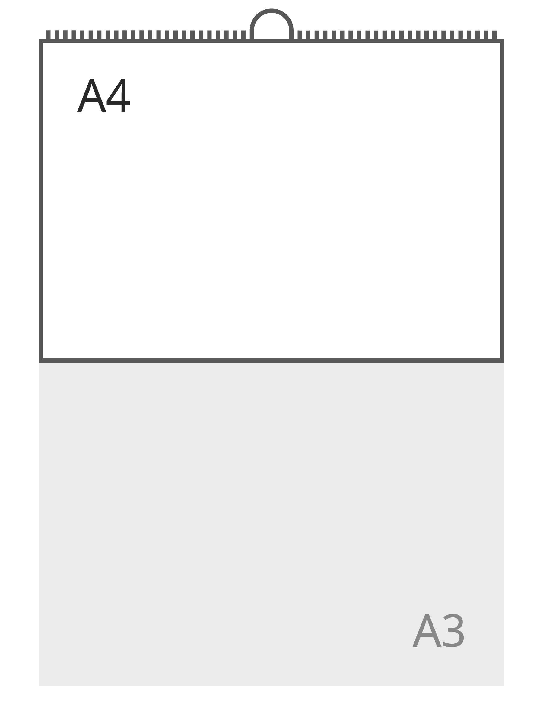 A4 liggend (297 x 210 mm)