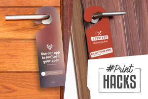 #Printhack: maak van een saaie deurhanger een marketingactivatie waar niemand aan voorbijloopt