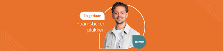 secondary zo-gedaan raamsticker