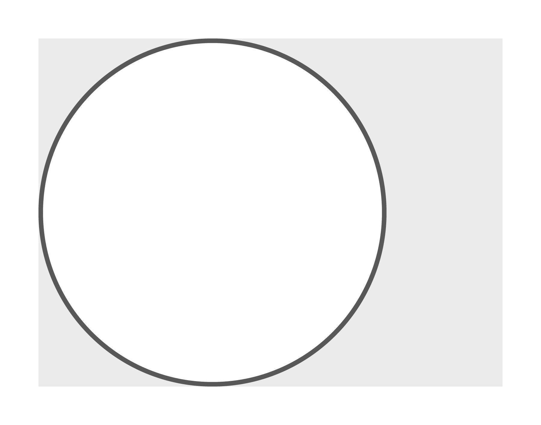 Naambordje rond 30 cm