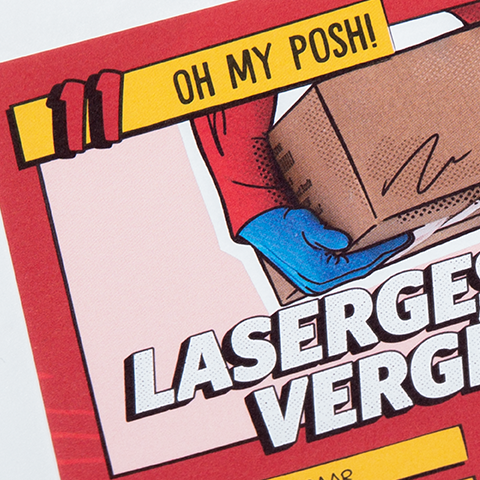 Lasergeschikt vergé wit