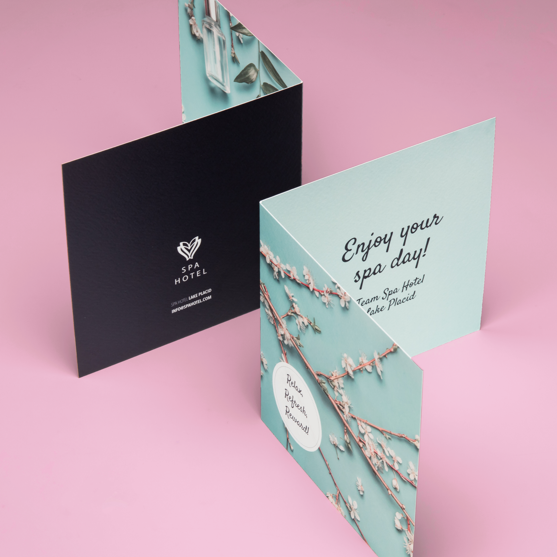 With compliments cards Viltmarkering wit