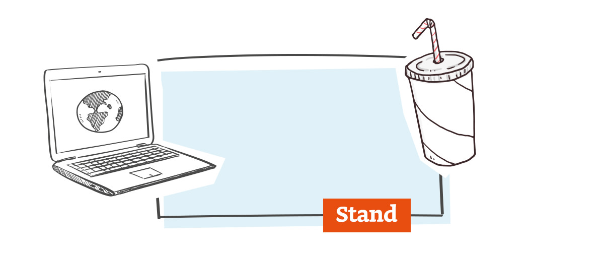 Beursstand-stand
