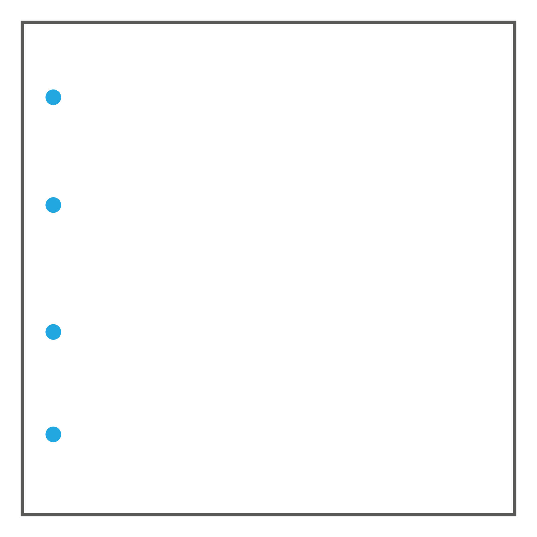 4 boorgaten links (6 mm)