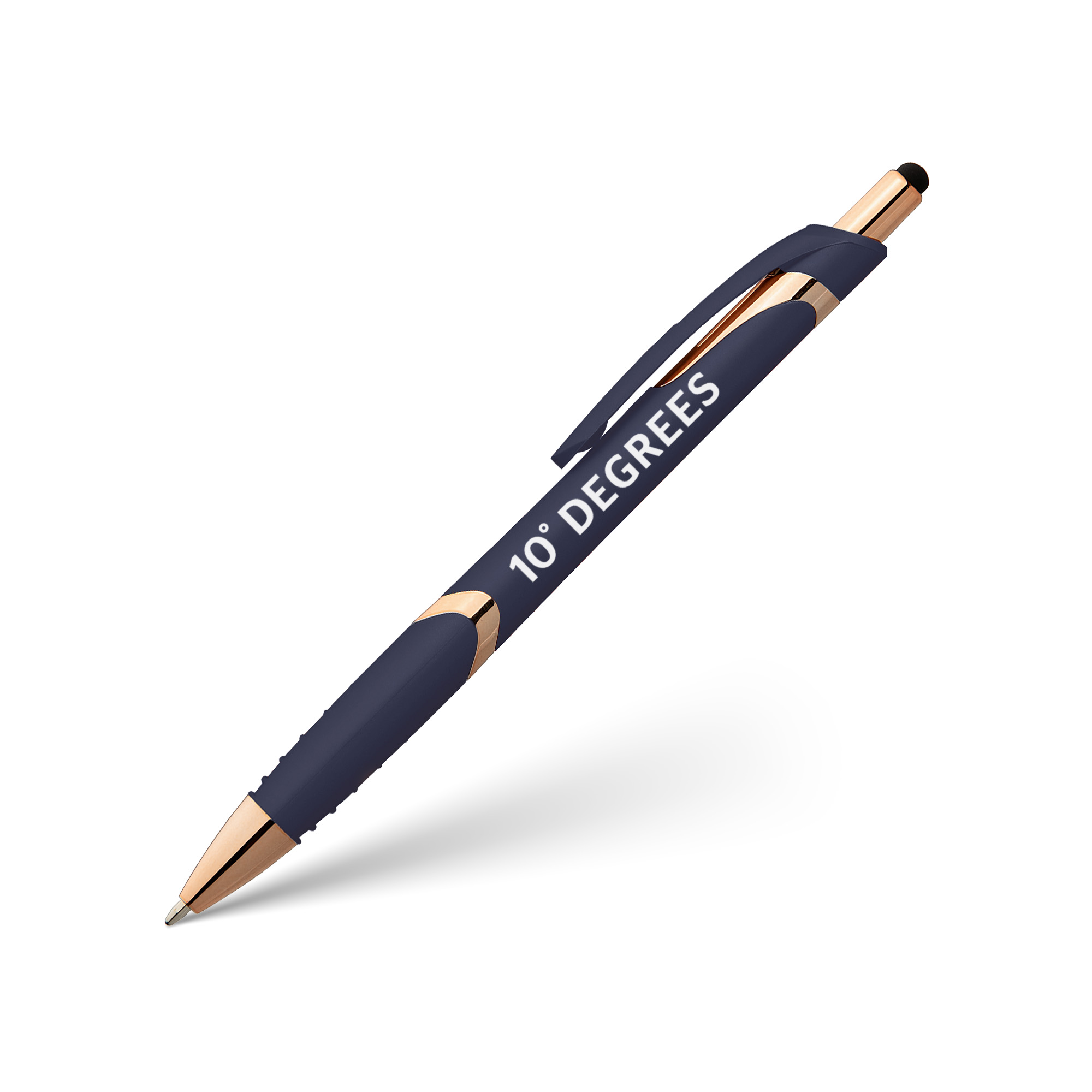Capote zachte rose gouden pen met stylus