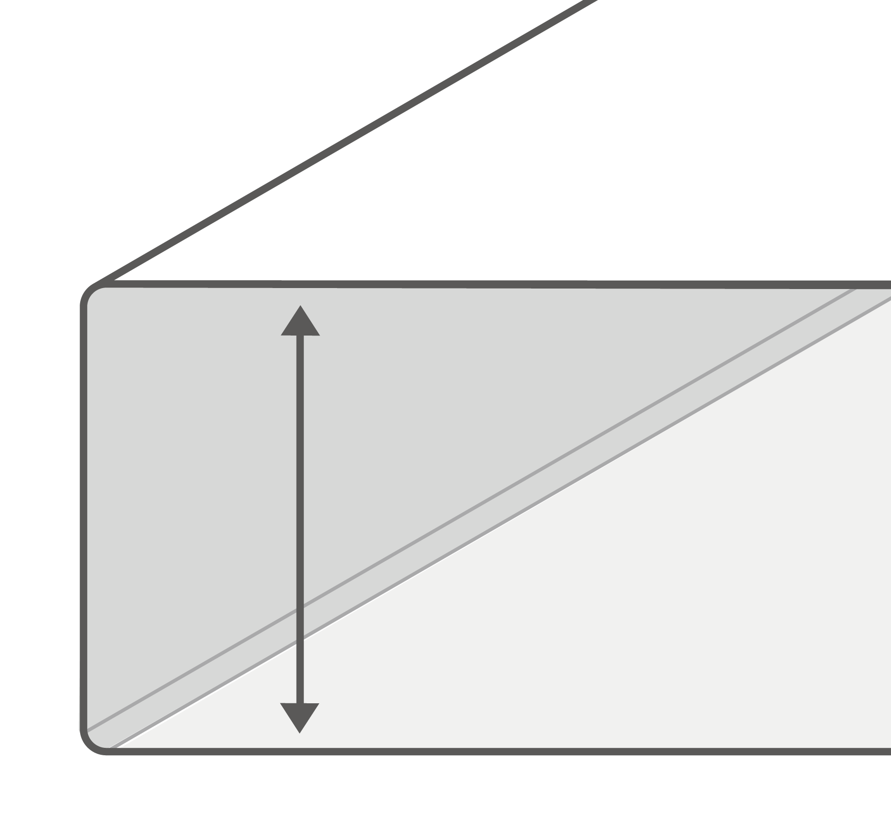 Vulhoogte 35 mm  (315 x 280 x 35 mm)