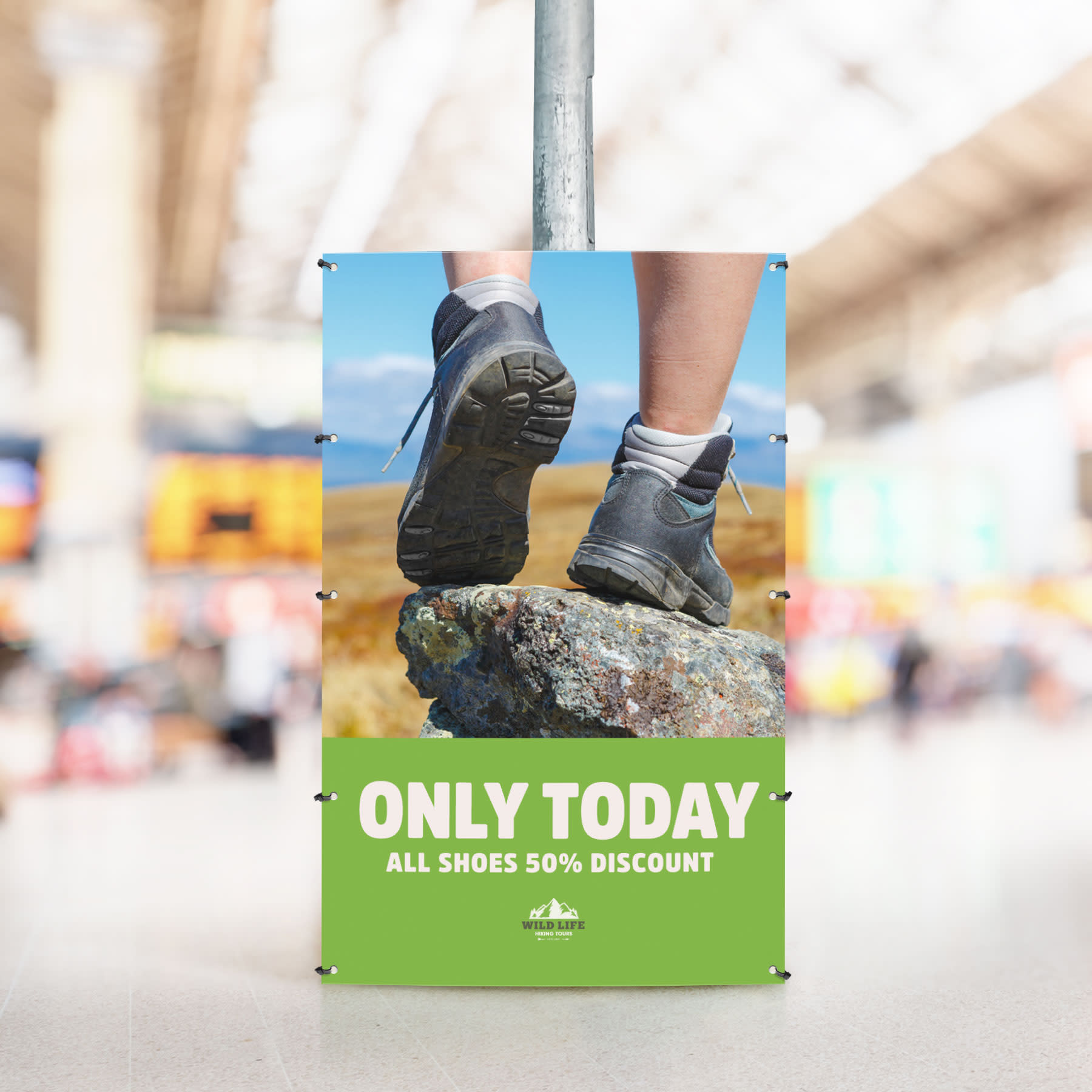 Wildlife sandwichboard