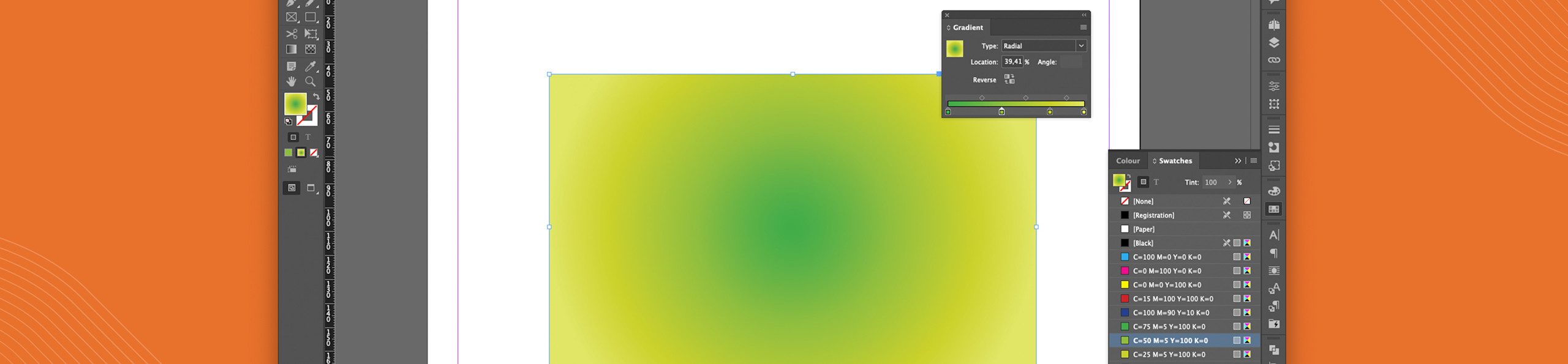 InDesign: gradient in 5 stappen | Drukwerkdeal