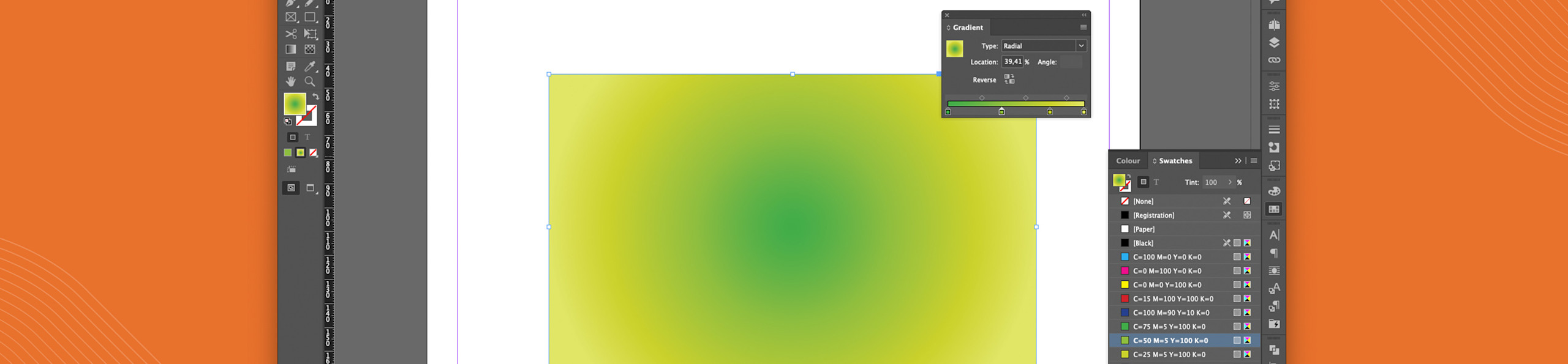 Indesign Gradient Fill InDesign: gradient in 5 stappen | Drukwerkdeal