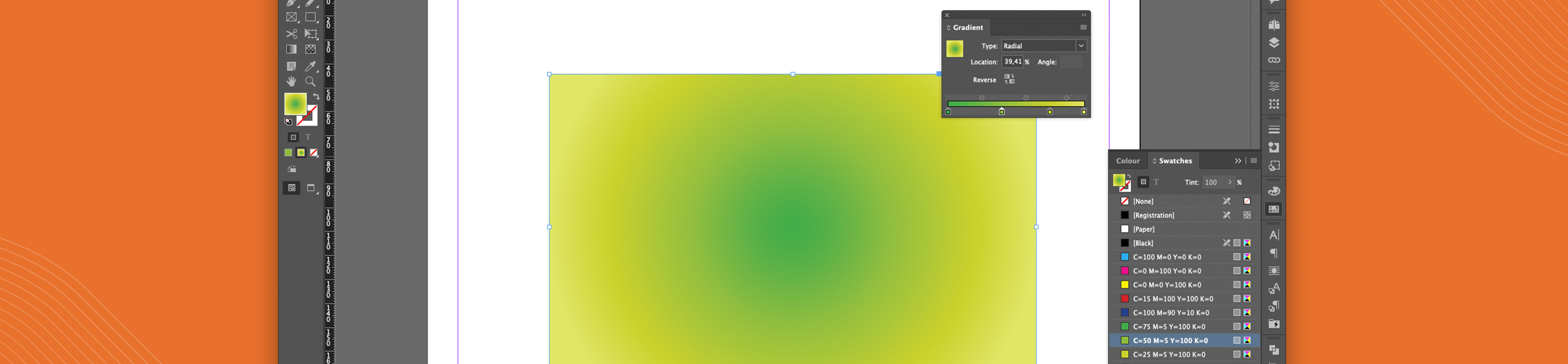 InDesign: gradient in 5 stappen | Drukwerkdeal
