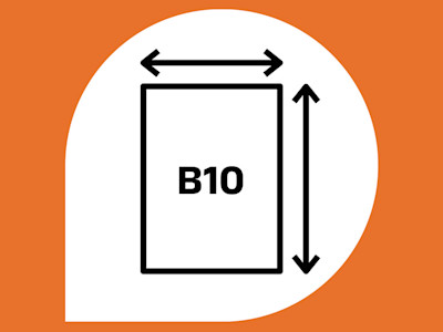 B10 Form Example B10 formaat in cm, mm & inches | Drukwerkdeal