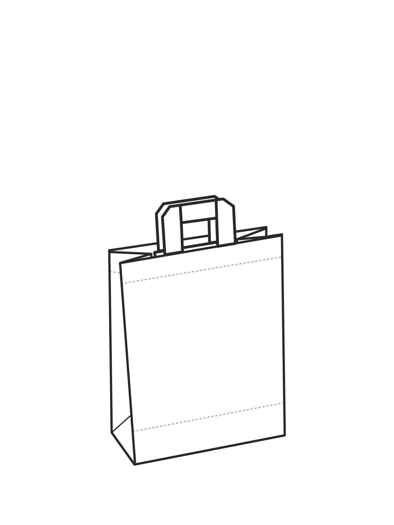 Budget papieren tas M