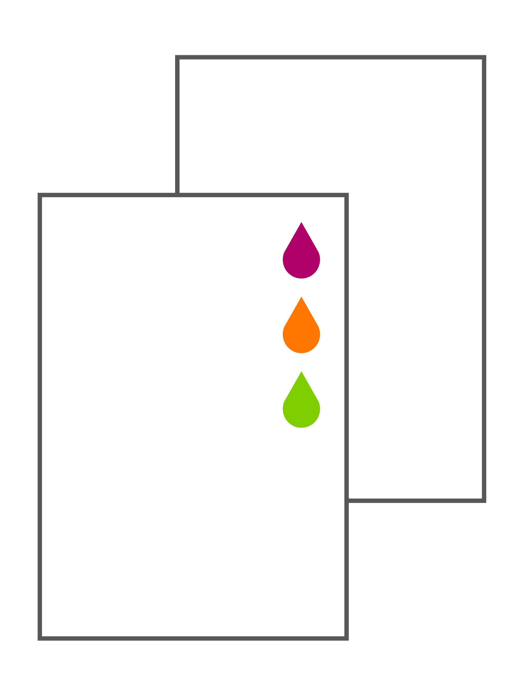 3 PMS-kleuren - Enkelzijdig