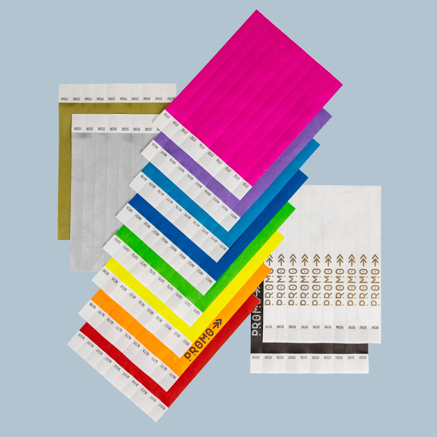 polsbandje-tyvek-kleuren