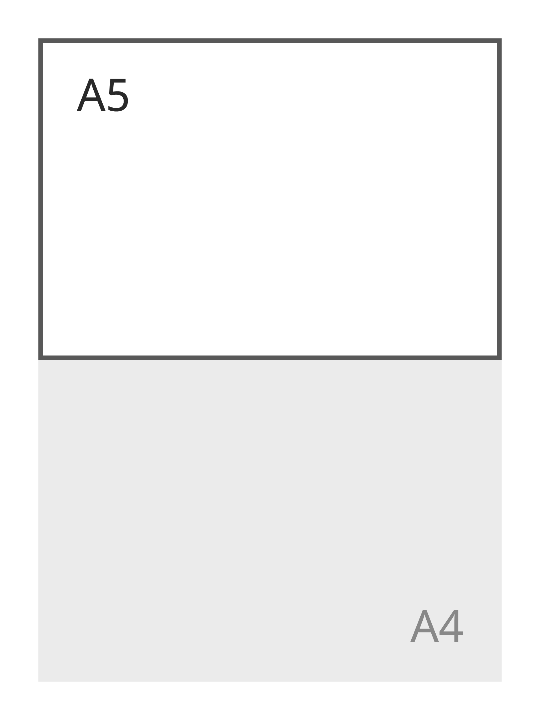 A5 liggend (210 x 148 mm)