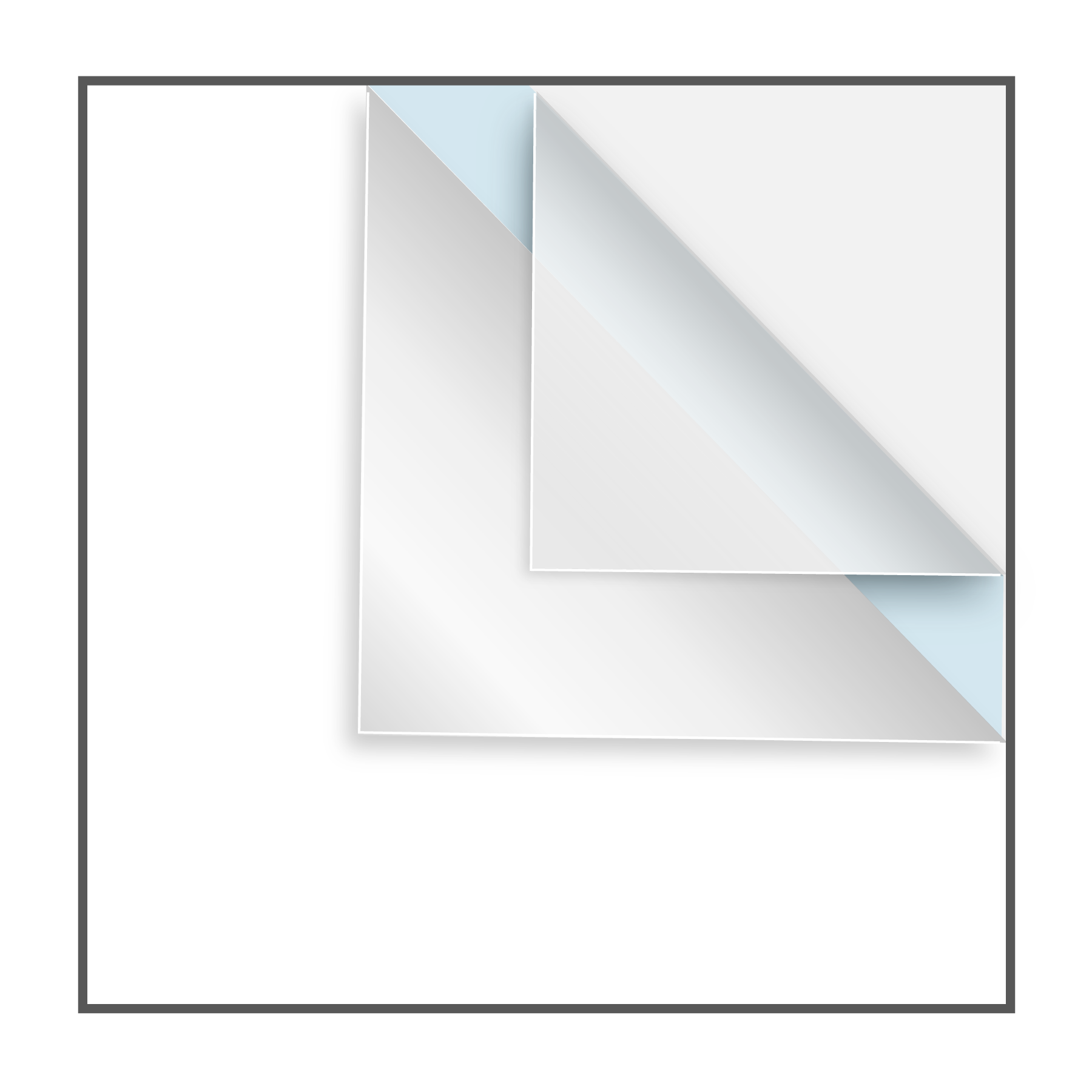 Papier wit met aluminiumlaag