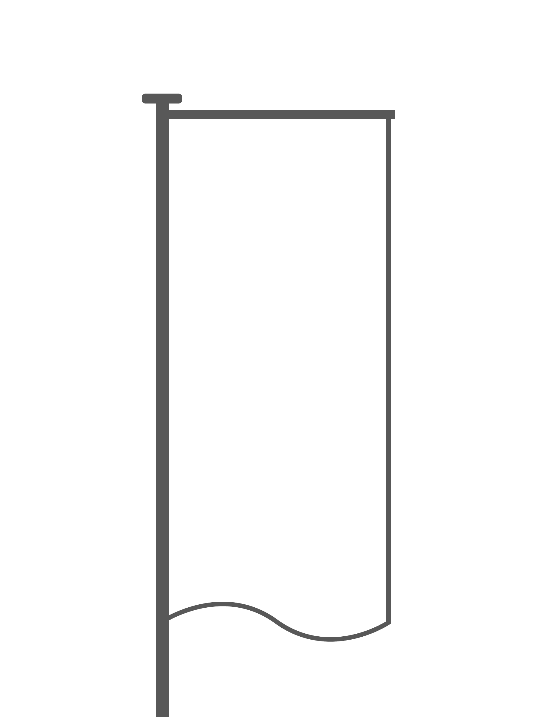 Mastvlag met open zoom