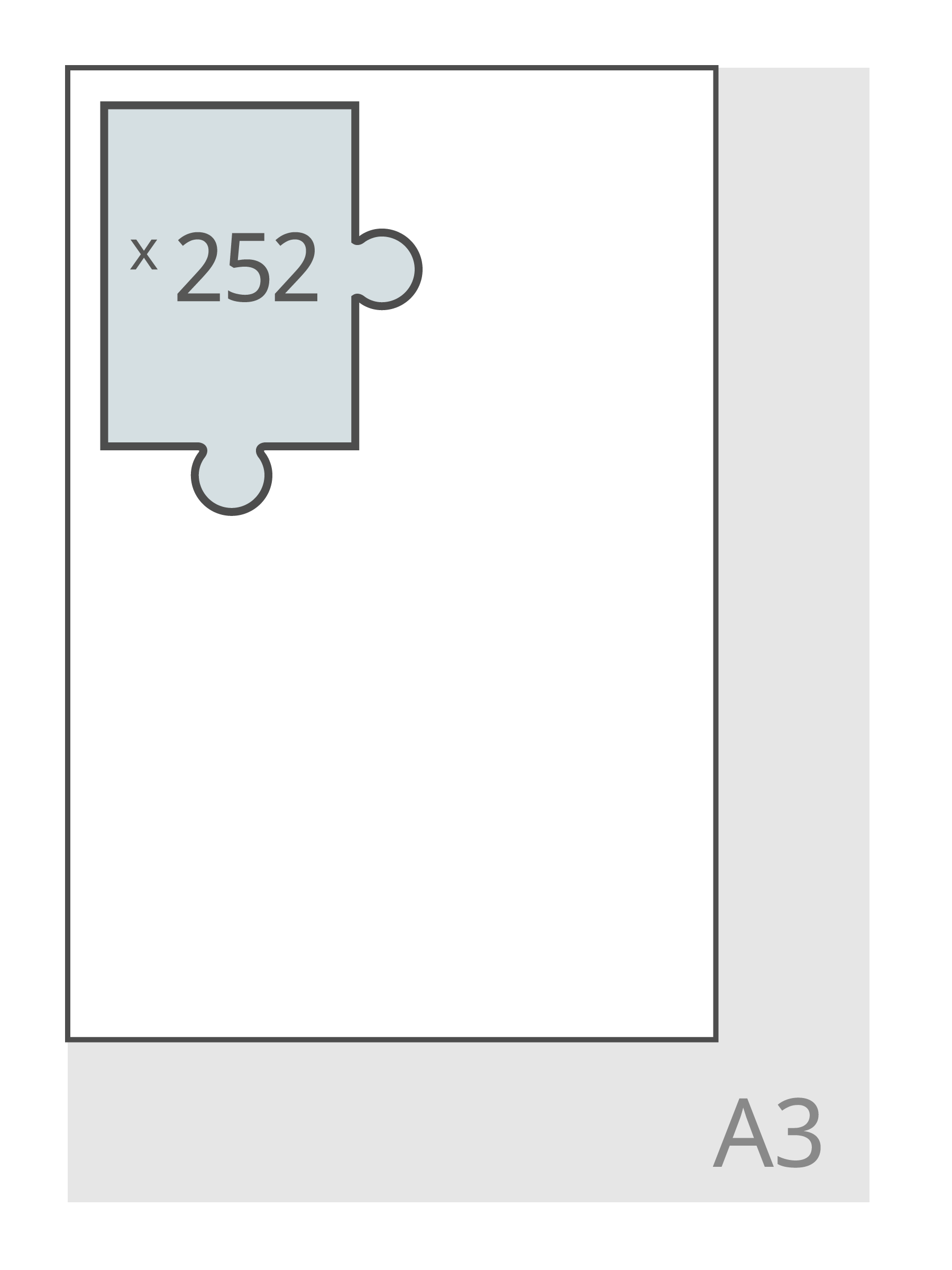 24 x 36 cm Karton (252 stukjes)