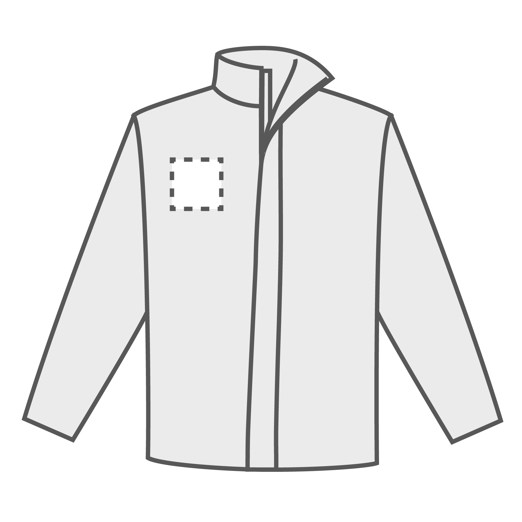 Rechterborst (10 x 10 cm)