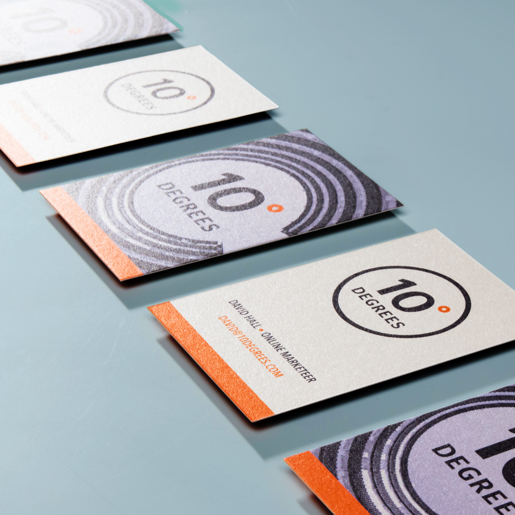 Luxe vistekaartjes Metallic grey bedrukken